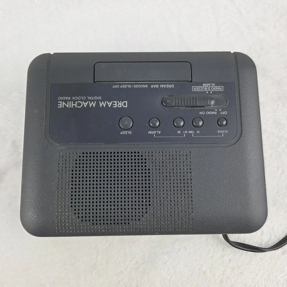 Vintage Sony Dream Machine FM AM Digital Clock Radio Black ICF-C240